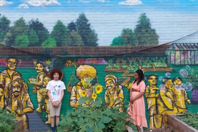 The inspiring Mother and Son behind the Love Garden N17. Copyright: Mayya Husseini