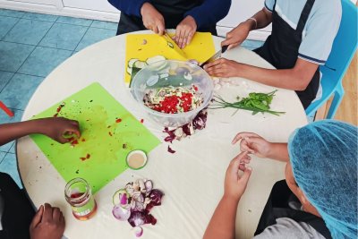 Flipside LGBTQ+ Youth Programme Pizza Session. Credit: London Borough of Barking & Dagenham