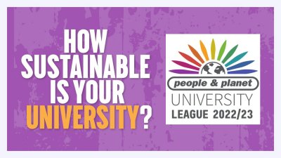 People and Planet University Green League. Credit: 