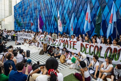 Climate decolonisation protests at COP28. Credit: Mídia NINJA on Flickr