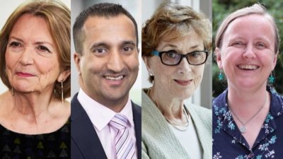 Joan Bakewell CBE, Neel Radia, Carol Black and Kath Dalmeny. Credit: British Library