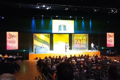 Delegates at the Liberal Democrat Party Conference in Bournemouth, September 2023.. Credit: Ruth Westcott