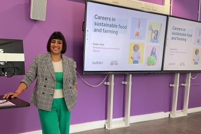 Roshni Shah, Careers in sustainable food and farming workshop. Credit: Sustain