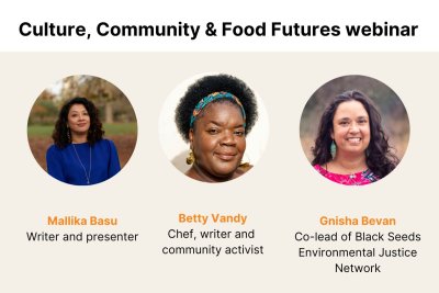 Image slide of the three event speakers . Credit: Sustain