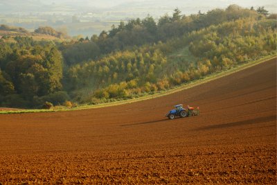 Tractor ploughing agricultural field in Dorset. Copyright: savoilic | Istock