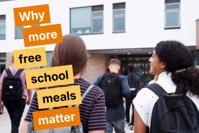 Why more free school meals matter. Credit: Sustain Why more free school meals matter. Credit: Sustain