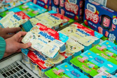 Children's yoghurts in a shop. Copyright: © 2023. Provided by Impact on Urban Health licensed via a?CC BY-NC-ND 4.0 license Children's yoghurts in a shop. Copyright: © 2023. Provided by Impact on Urban Health licensed via a?CC BY-NC-ND 4.0 license