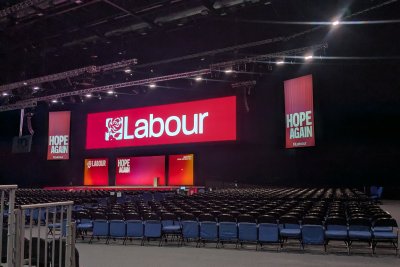 The Labour conference main hall in Liverpool. Copyright: Sustain 2026