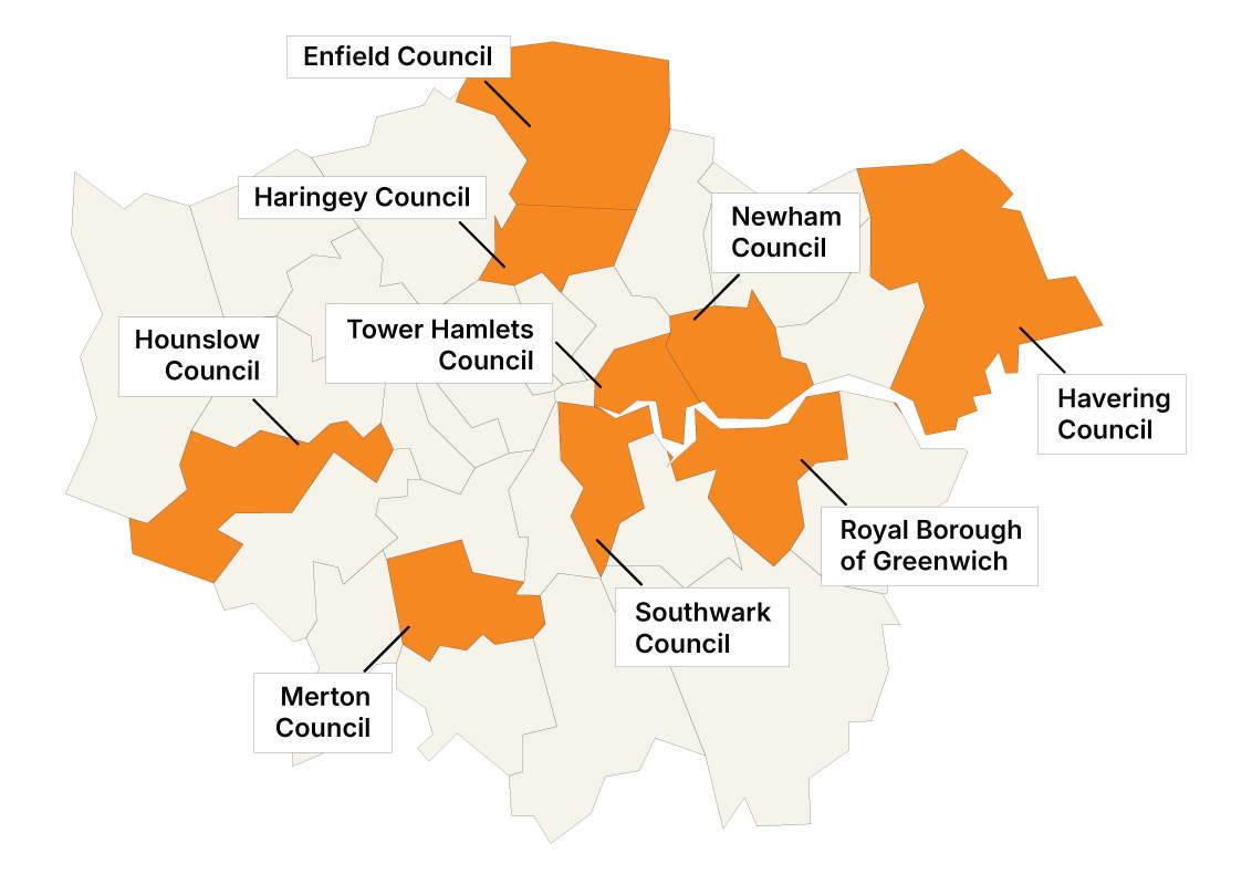Commercial Determinents map London. Credit: 