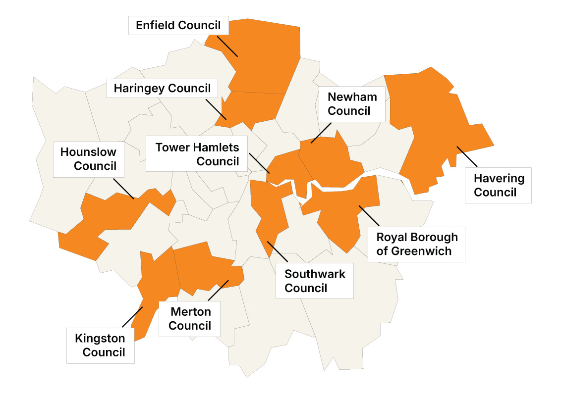 Commercial Determinents map London. Credit: 