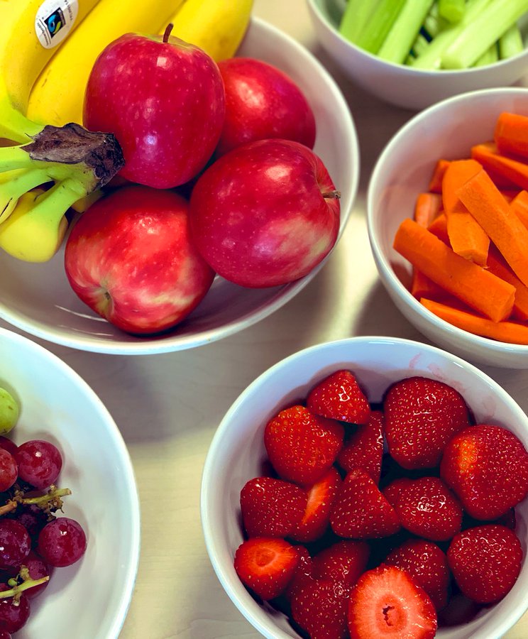 Healthy workplace snacks. Credit - The Foundry