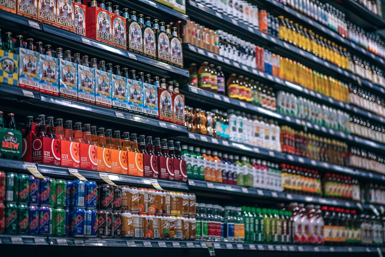 Assorted drinks. Credit pexels