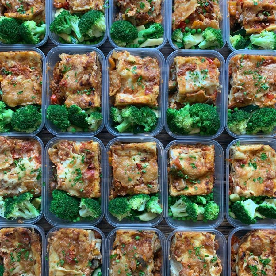 Healthy meals boxed up ready for delivery. Photo: Rachel Cunningham