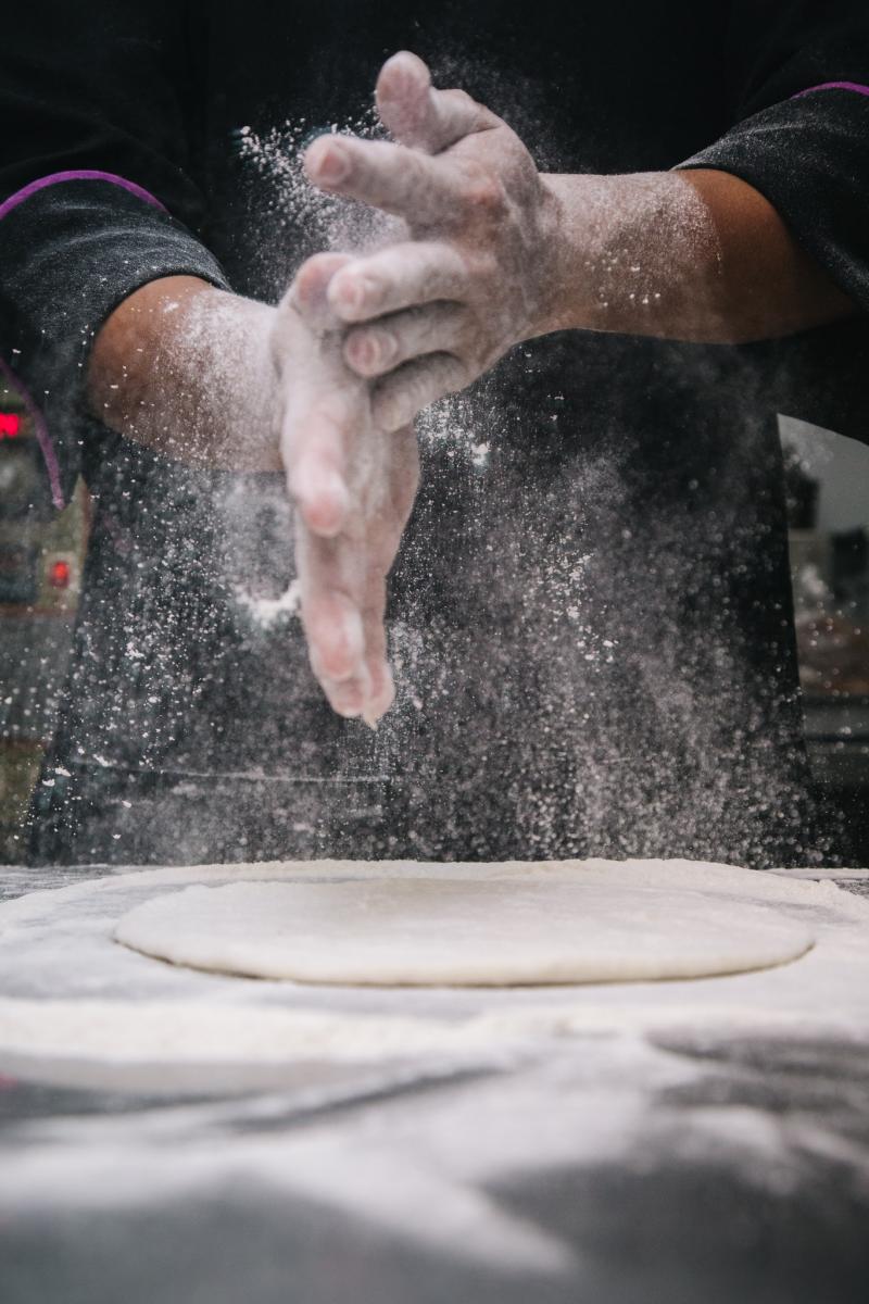 Baking bread. Photo credit: Pexels