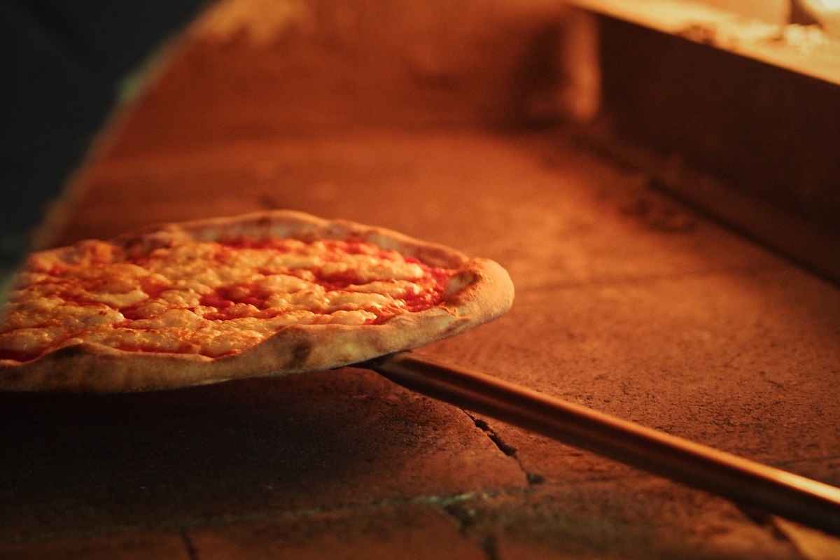 Wood-fired sourdough pizza. CC0 public domain