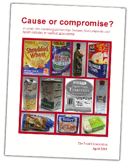 Cause or Compromise? Survey of marketing partnerships between food companies and health charities