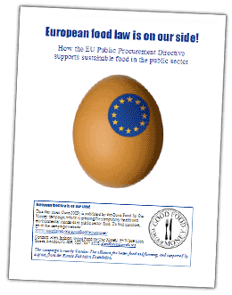 European food law is on our side! How the EU Public Procurement Directive supports sustainable food in the public sector