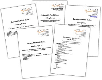 Sustainable Food Chains briefing papers