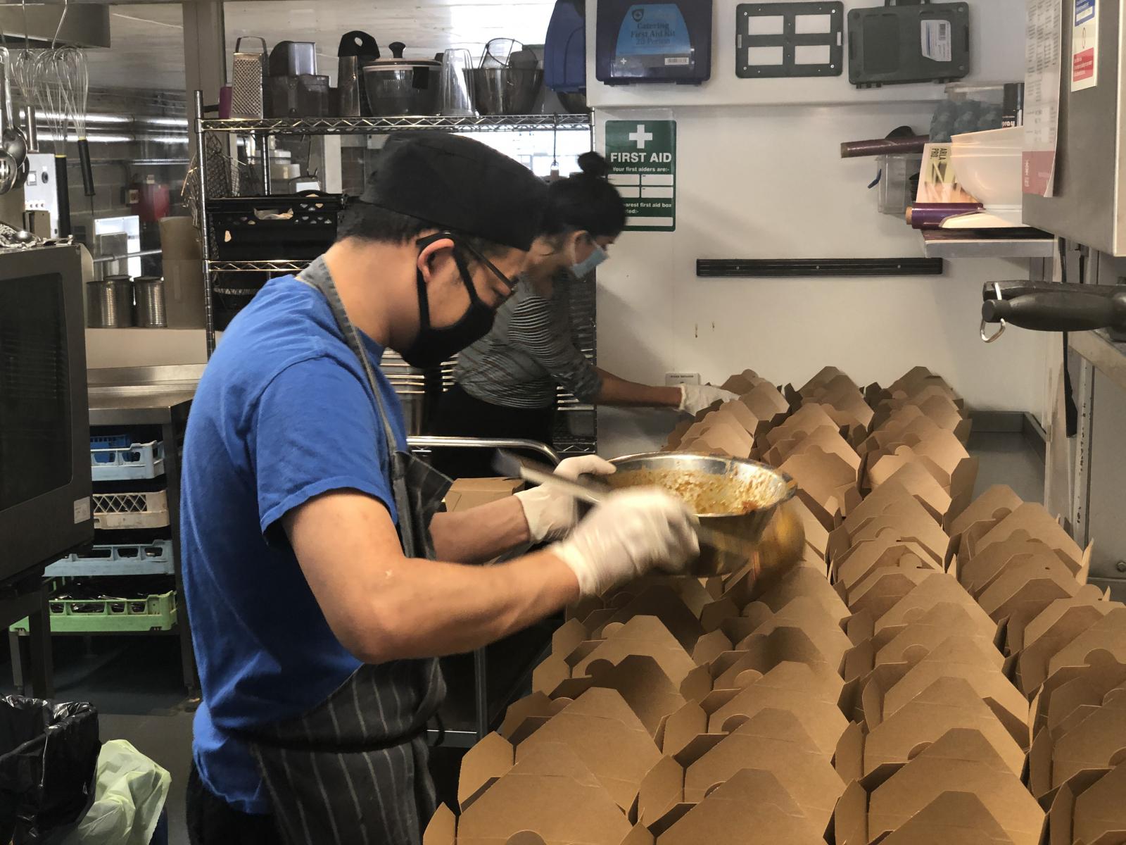 Preparing food in The WaterHouse. Photo credit: The WaterHouse