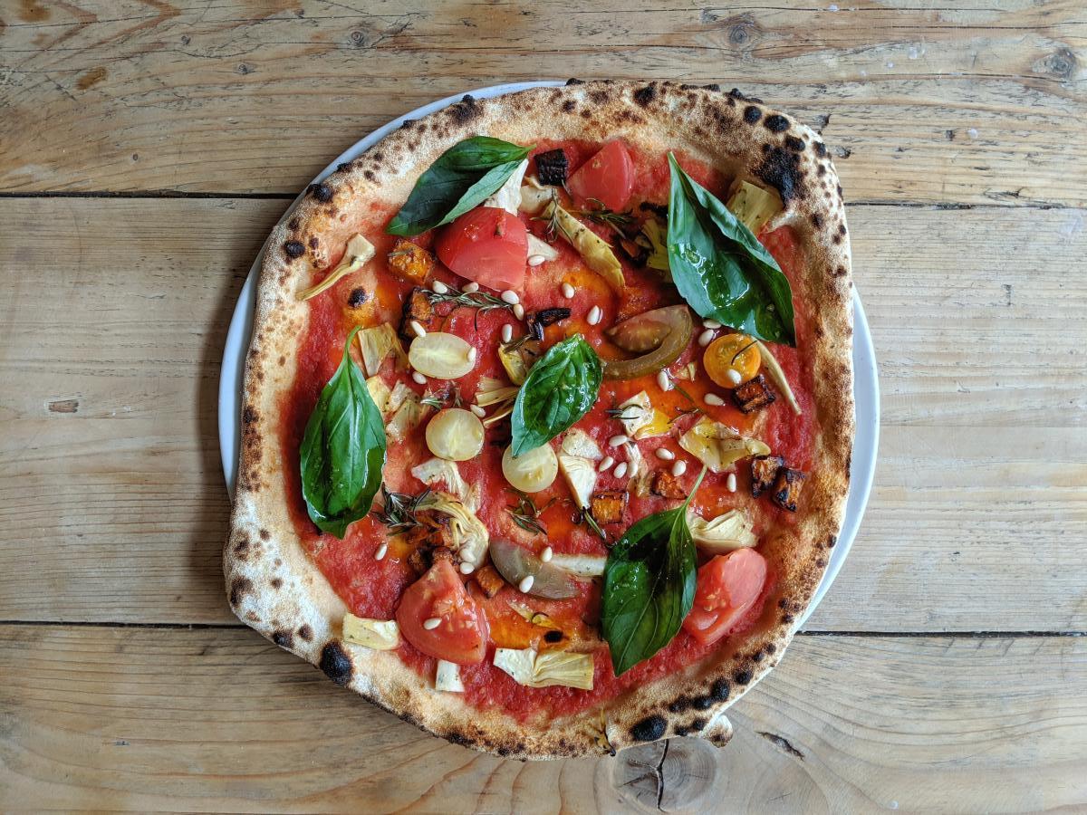 Sodo's delicious Vegan Sourdough Pizza