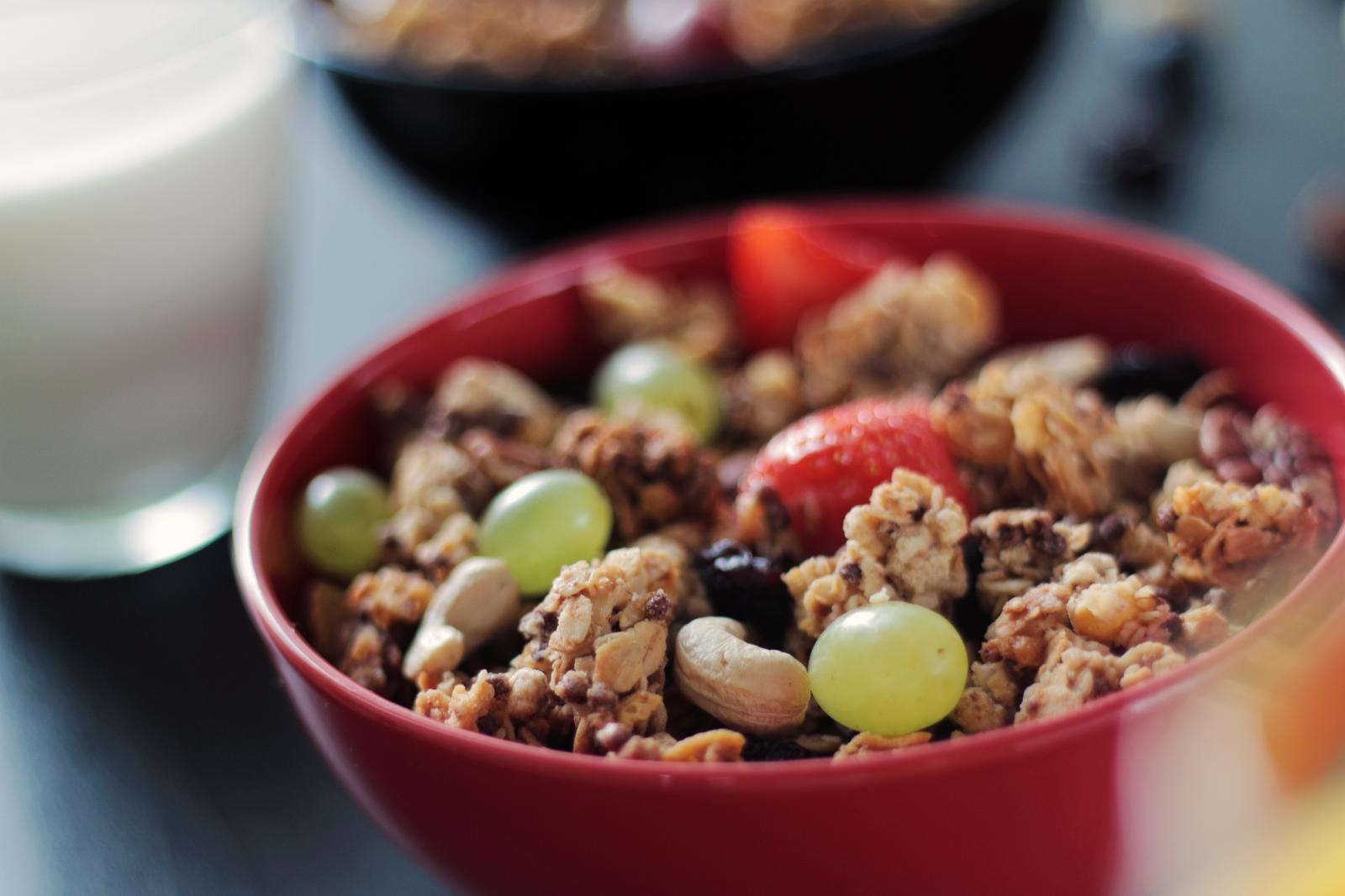 Breakfast cereal. Photo credit: Pexels