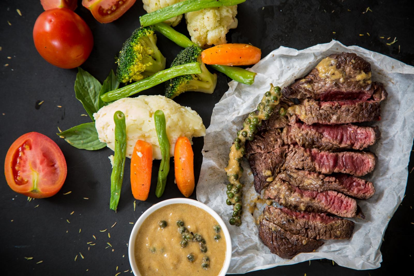 Steak meal. Photo credit: Pexels