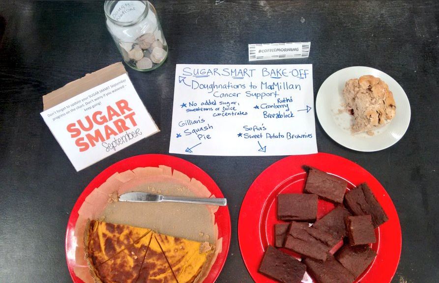 SUGAR SMART September bake off at Sustain offices