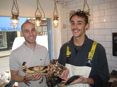 Sustainable fish at Fin and Flounder, Broadway Market, Hackney