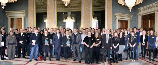 Delegates at Fishmongers Hall in London - venue for the Sustainable Fish Forum 2012