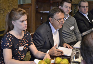 Raymond Blanc and Ruth Westcott from the Marine Stewardship Council at the Sustainable Fish Forum 2012