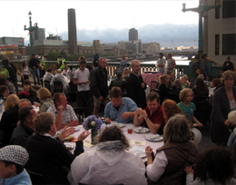 Some of Crayfish Bob's catch featured on the sustainable fish menu for the fabulous Feast on the Bridge.