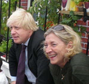 Boris Johnson and Rosie Boycott