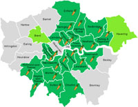 London Borough progress on community food growing