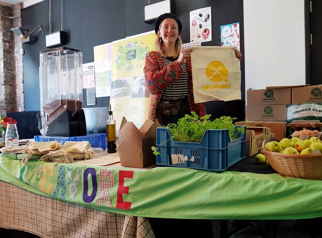 Locavore stall at producer market in Glasgow. Credit: Locavore