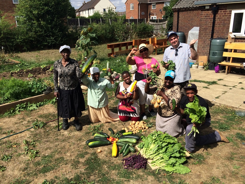 Volunteers at community garden at Farley. Credit: Groundwork Luton & Bedfordshire