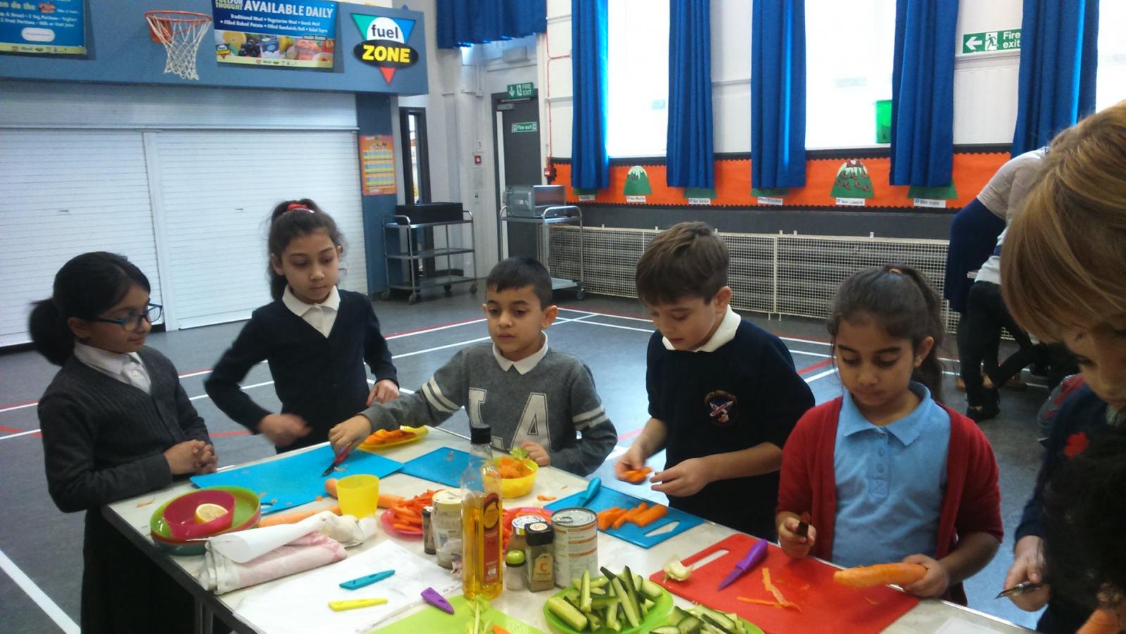 The 'Veg Cities Roadshow' visited ten schools in Glasgow. Credit: Glasgow Community Food Network