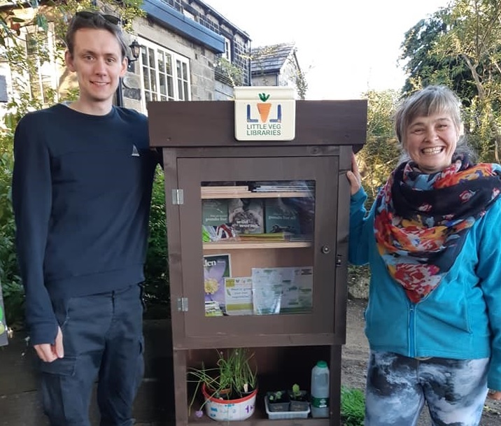 Feed Leeds' James Harrison and Becky Mears. Credit: Incredible Edible Aireborough 