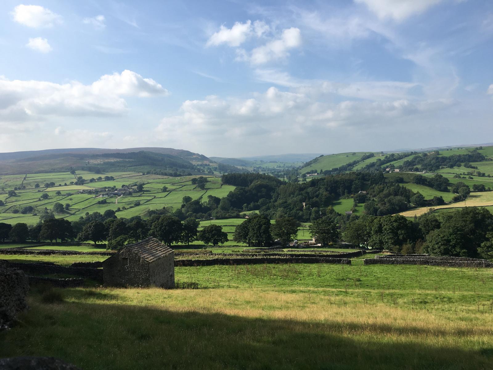 View over the Yorkshire Dales near Simon's Seat. Credit: James Woodward