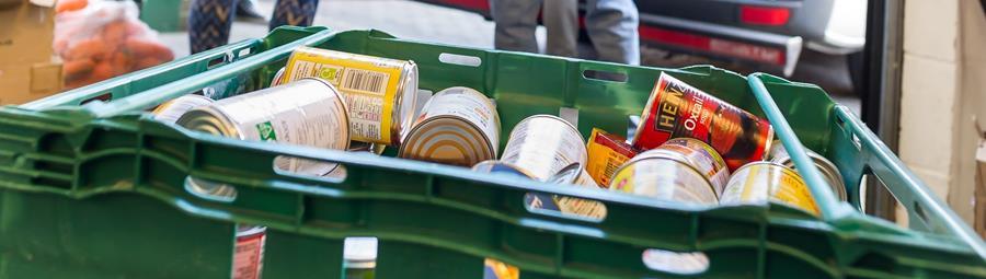 FareShare food crate. Image: Simon Callaghan.