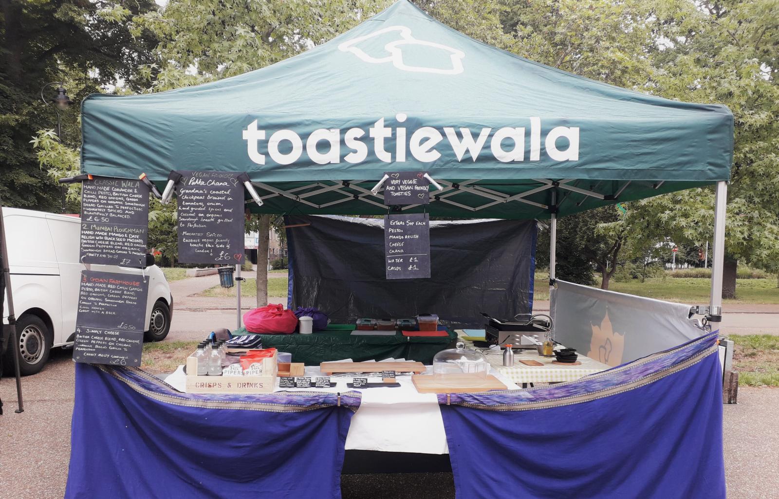 Toastiewala's market stall, taken by Farah Ebrahem