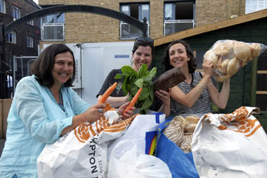 Dragon Cafe pick up surplus food from Borough Market with the help of FoodSave