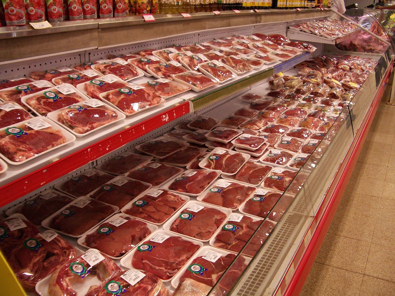 Supermarket meat. Photo credit: Pixabay