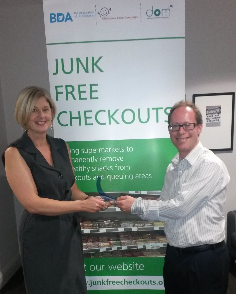 Junk Free Checkouts campaign award