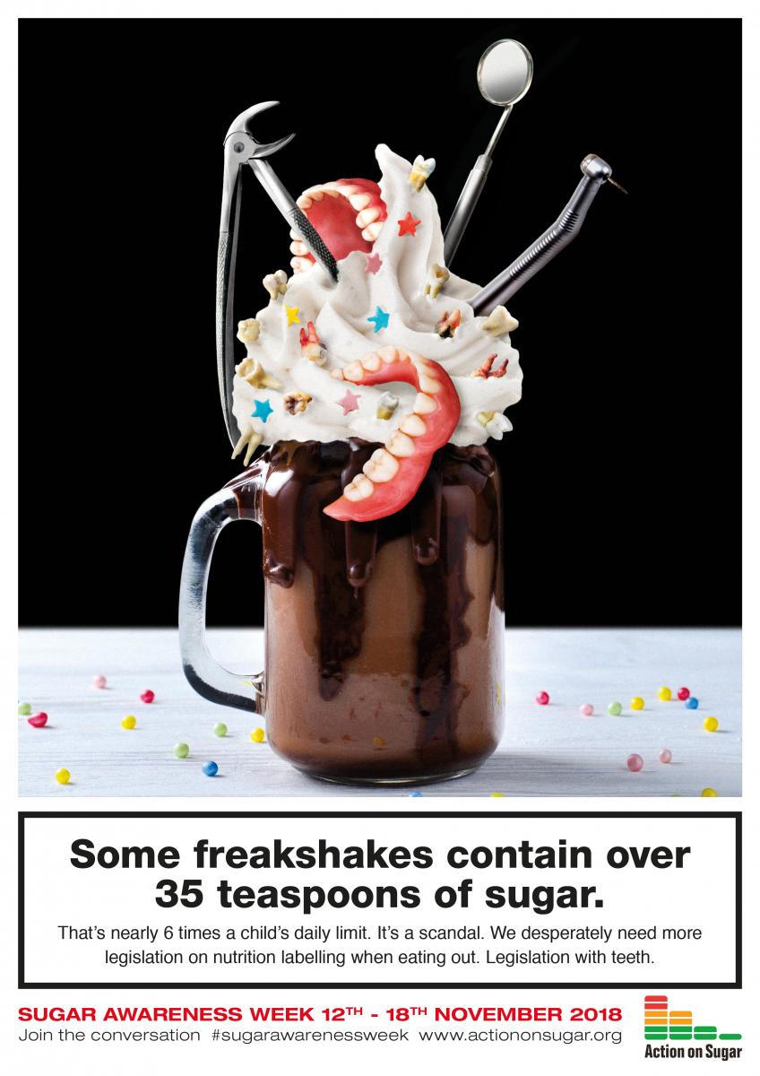 Action on Sugar's 'Freakshake' poster