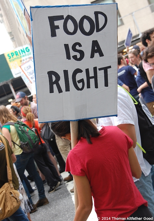 Food march. Photo credit Thomas Alfreton Good from the Landworkers' Alliance