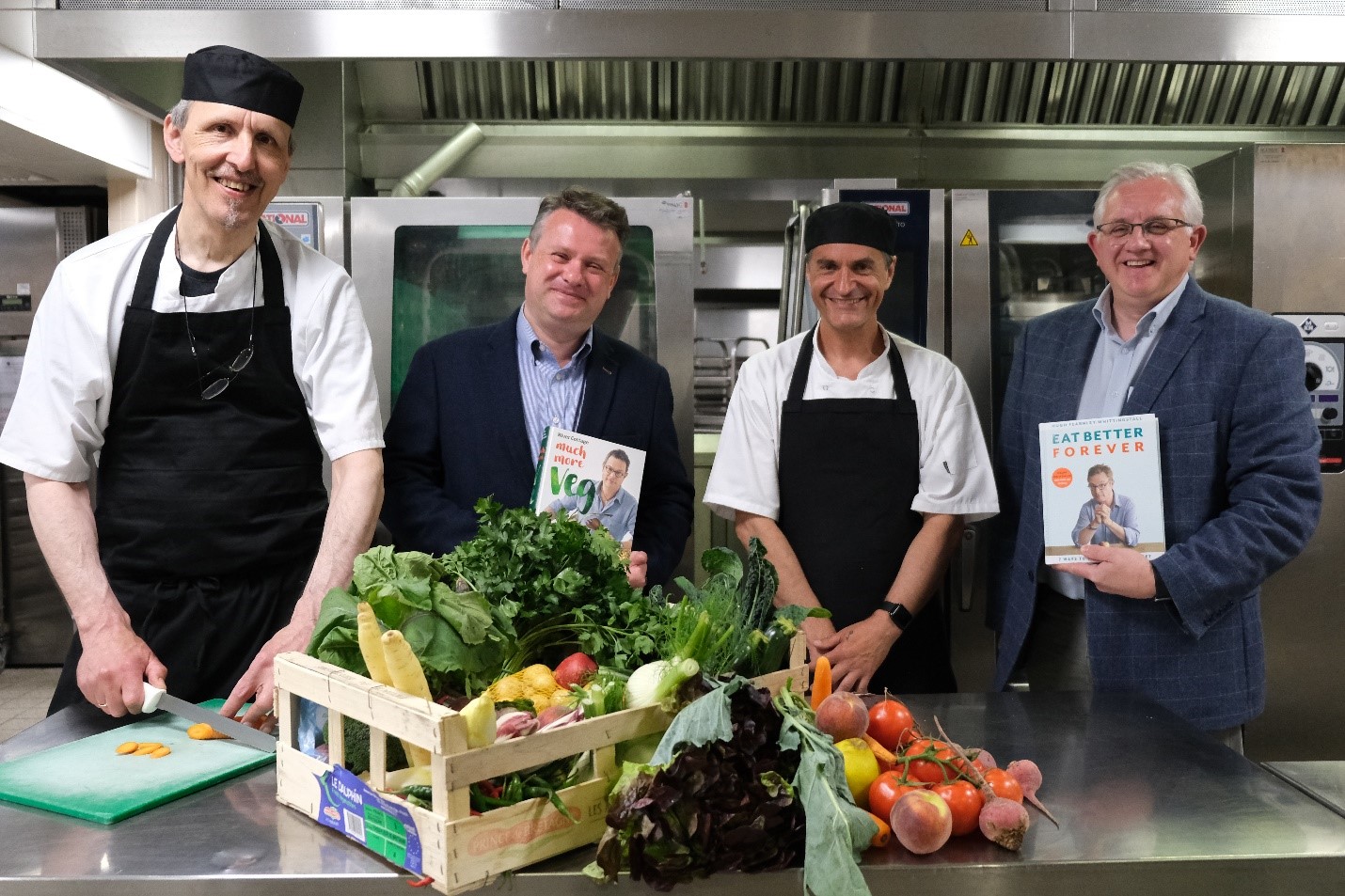 The catering team receiving the Peas Please Rising Star award. Credit: Ian Macaulay