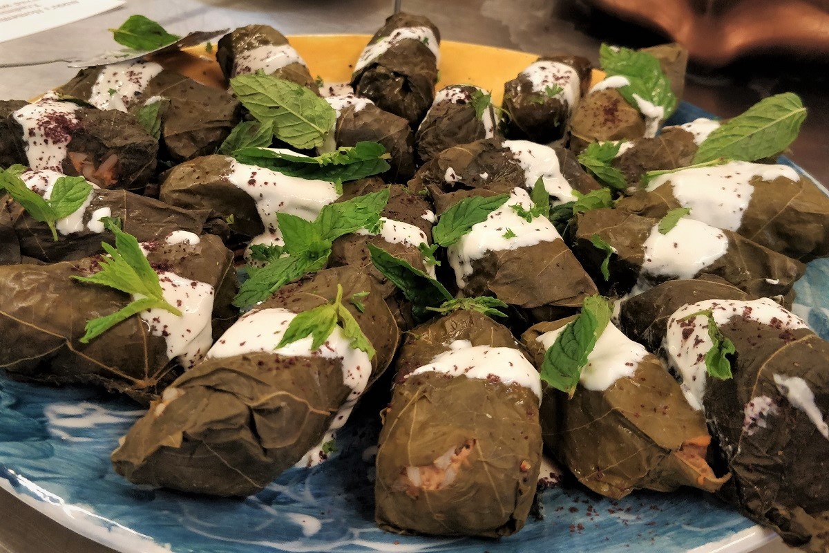 Stuffed vine leaves, courtesy of Enfield City Council