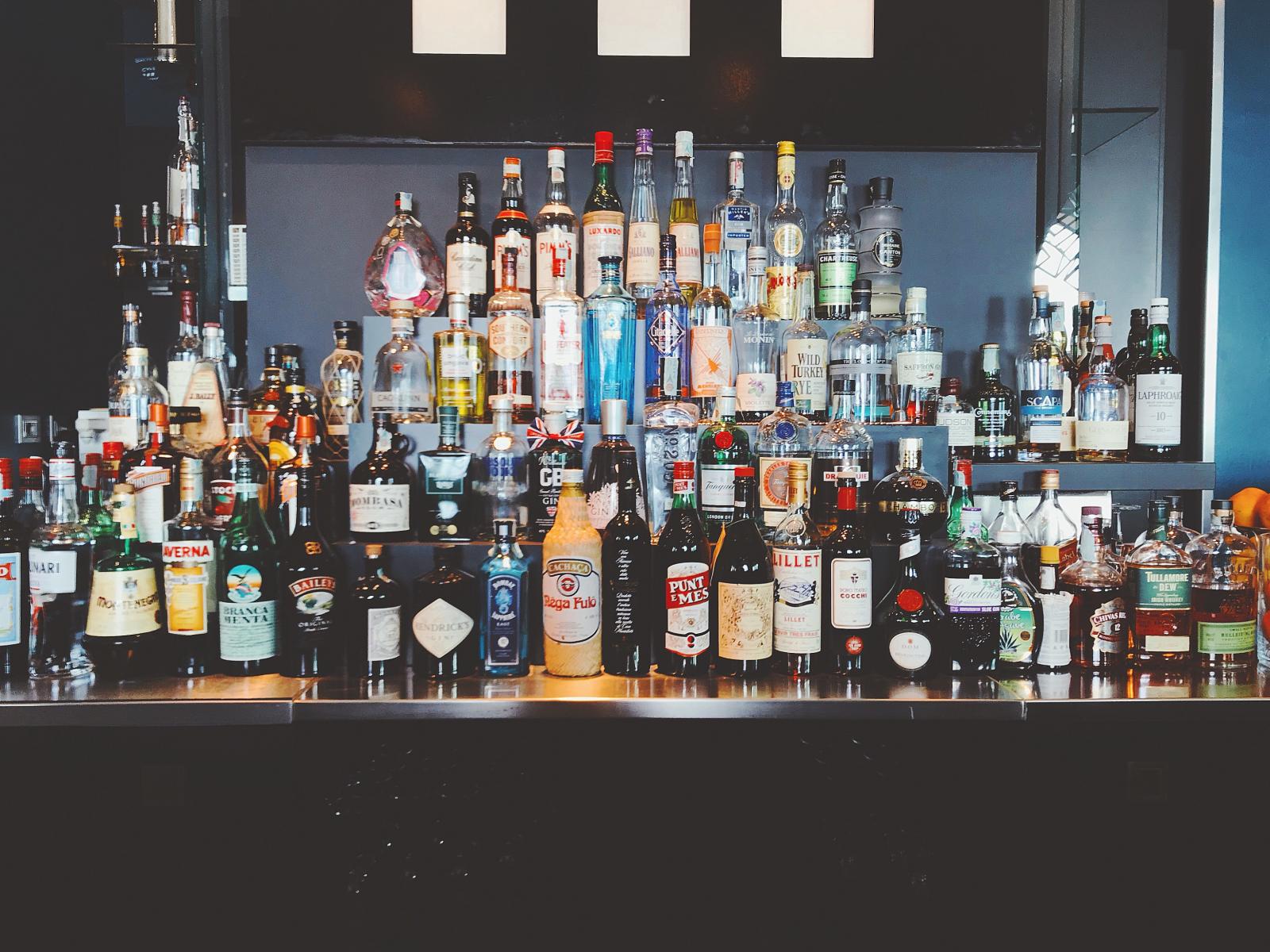 Range of bar drinks. Photo credit: Oleg Magni pexels.com