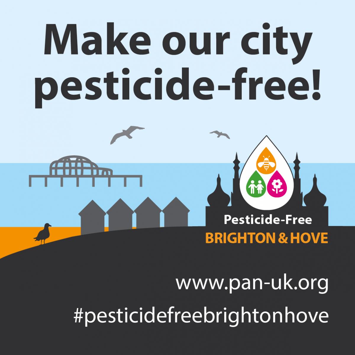 Pesticide Free graphic. Photo credit: PAN UK