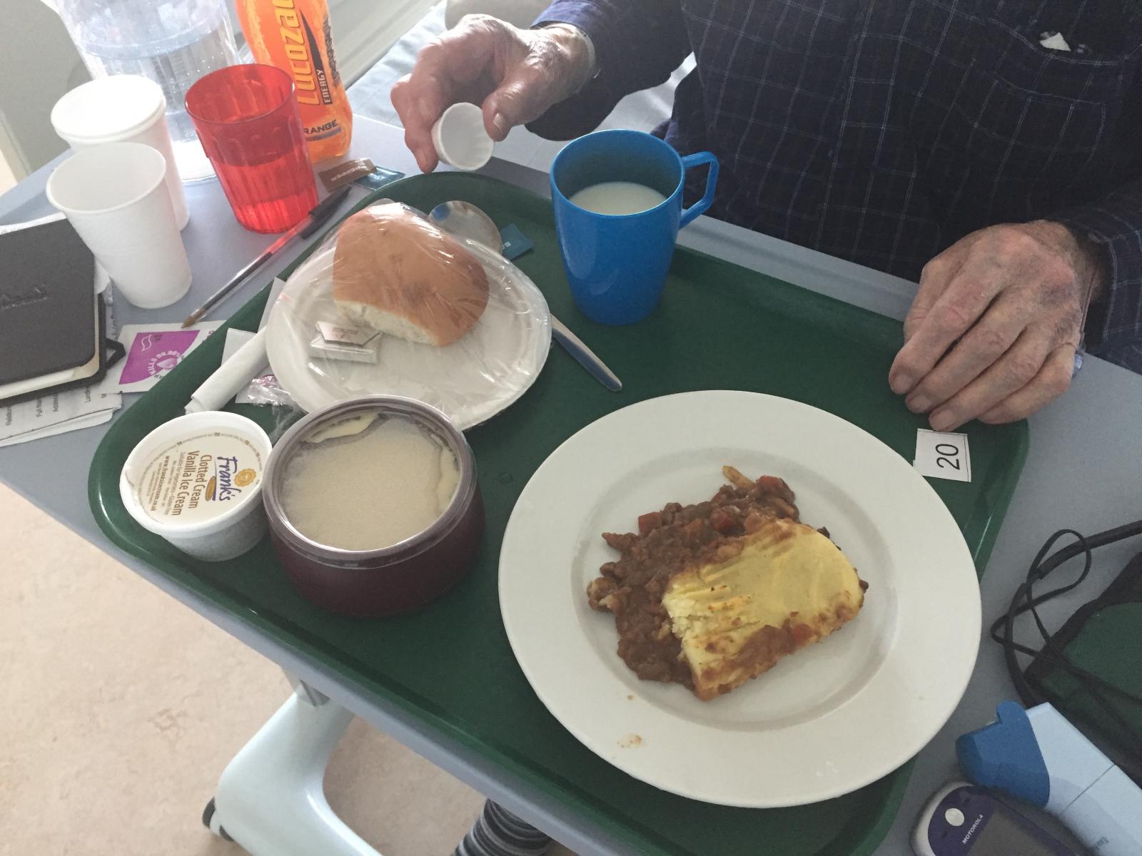 Food served to a hospital patient. Credit: Kath Dalmeny